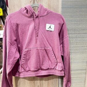 Jordan Pink Hoodie with Logo
